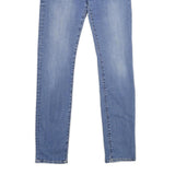 REPLAY Womens Blue Regular Fit Skinny Denim Light W30 L32 Zip Cotton Blend
