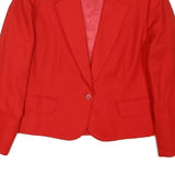 PENDLETON Womens Red Wool Blazer Jacket M Button Plain Classic Tailored