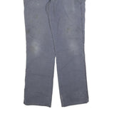 DICKIES Mens Cotton Blend Blue Regular Fit Straight Leg Trousers W36 L34