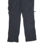 CRANE Mens Black Regular Cargo Trousers W36 L33 Zip Pockets Outdoor Casual
