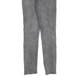 LEVI'S 711 BIG E Womens Slim Skinny Denim Light W26 L28 Distressed Zip Jeans