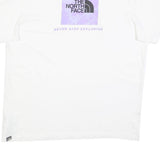 THE NORTH FACE Mens White XL Graphic T-Shirt Short Sleeve Crew Neck Logo Print