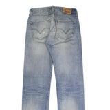LEVI'S 501 Mens Jeans Blue Regular Straight Denim Medium W32 L33 Classic Fit