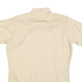 DA DI Mens Beige Shirt L Cotton Blend Short Sleeve Lightweight Casual