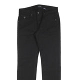 GUESS Mens Slim Black Denim Jeans W36 L32 Zip Closure Stylish Comfort