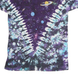 LIQUID BLUE Mens Blue & Purple Graphic T-Shirt L Short Sleeve Crew Neck Cosmic