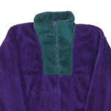 HELLY HANSEN Womens Purple & Teal Zip Polyester Fleece Jacket XS Outdoor Warm