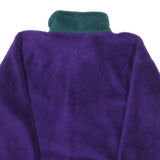HELLY HANSEN Womens Purple & Teal Zip Polyester Fleece Jacket XS Outdoor Warm