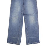 KIKSTAR Womens Blue Regular Fit Straight Denim Medium Wash Jeans W26 L26 Yellow