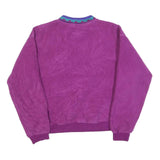 COLUMBIA Womens Purple Patterned Jumper Crew Neck Basic Knit L Outdoor Fleece
