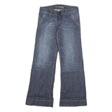 AMERICAN EAGLE Womens Loose Blue Denim Medium W32 L31 Cotton Blend Zip Jeans