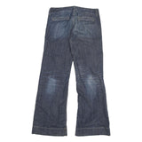 AMERICAN EAGLE Womens Loose Blue Denim Medium W32 L31 Cotton Blend Zip Jeans
