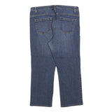 NAUTICA Womens Jeans Blue Regular Straight Denim Medium W34 L24 Zip Cotton Blend