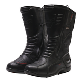 VANUCCI Biker Boots Black Leather Womens UK 7