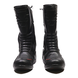 VANUCCI Biker Boots Black Leather Womens UK 7