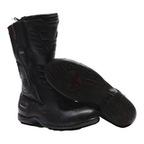 VANUCCI Biker Boots Black Leather Womens UK 7