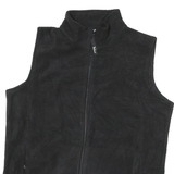 WOOLRICH Womens Black Sleeveless Zip Jacket L Polyester Blend Casual Outerwear