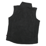 WOOLRICH Womens Black Sleeveless Zip Jacket L Polyester Blend Casual Outerwear