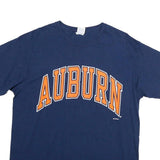 DELTA Mens Blue Auburn Graphic T-Shirt M Short Sleeve Crew Neck Sportswear