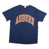 DELTA Mens Blue Auburn Graphic T-Shirt M Short Sleeve Crew Neck Sportswear
