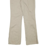 DICKIES Womens Cotton Blend Beige Regular Fit Straight Leg Trousers W26 L27