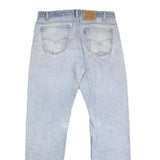 LEVI'S 505 Mens Jeans Blue Regular Straight Denim Light W36 L33 Classic Zip