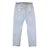 LEVI'S 505 Mens Jeans Blue Regular Straight Denim Light W36 L33 Classic Zip