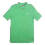 CHAPS Mens Green Polo Shirt S Short Sleeve Cotton Basic Casual