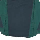 SPINDLE CREEK Mens Green & Blue Colourblock Cotton Blend Shirt L Button Collar