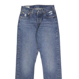 LEVI'S 501 Big E Womens Blue Regular Straight Denim Medium W26 L30 Classic
