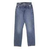 LEVI'S 501 Big E Womens Blue Regular Straight Denim Medium W26 L30 Classic