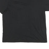 NAUTICA Mens Black V-Neck Cotton Blend T-Shirt 2XL Short Sleeve Classic Fit