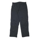 MAMMUT Womens Black Polyester Blend Relaxed Straight Lined Trousers W33 L31 Zip