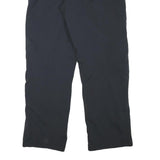 MAMMUT Womens Black Polyester Blend Relaxed Straight Lined Trousers W33 L31 Zip