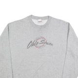 B WEAR Mens Grey XL Ohio State Crew Neck Cotton Blend Sweatshirt