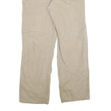CARHARTT Mens Cotton Blend Beige Loose Straight Leg Trousers W34 L32 Workwear