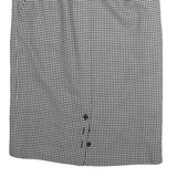 HAMMER Womens Black & White Check Pencil Knee Length Cotton Blend Skirt M Office