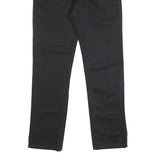 LEVI'S Mens Black Slim Straight Cotton Trousers W31 L32 Zip Closure