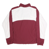 NIKE Womens Maroon & White NM State Zip Jacket XL Polyester Blend Athletic
