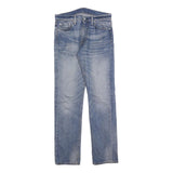 LEVI'S 513 Mens Jeans Blue Regular Straight Denim Medium W30 L32 Classic Fit Zip
