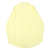 CHAPS Mens Yellow Button-Down Shirt L Cotton Blend Classic Fit Casual