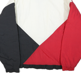 USA Mens Red & Black White Colourblock Outdoor Zip Jacket XL Polyester Blend