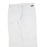 SCHOFFEL Womens White Regular Fit Straight Leg Trousers W34 L30 Outdoor Casual