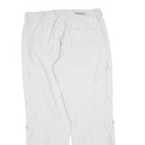 SCHOFFEL Womens White Regular Fit Straight Leg Trousers W34 L30 Outdoor Casual