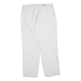 SCHOFFEL Womens White Regular Fit Straight Leg Trousers W34 L30 Outdoor Casual