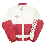 WINSTON Mens White & Red Daytona Racing Zip Jacket S Polyester Blend Motorsport
