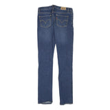 LEVI'S Womens Slim Skinny Blue Denim Medium Wash W25 L27 Stretch Cotton Blend