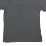 FRED PERRY Womens Grey & Burgundy Short Sleeve Polo Shirt M Cotton Blend Classic