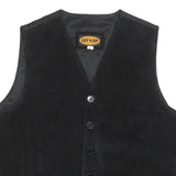 LETS GO Mens Black Jacket XL Polyester Button Plain Classic Vest Style