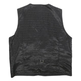 LETS GO Mens Black Jacket XL Polyester Button Plain Classic Vest Style